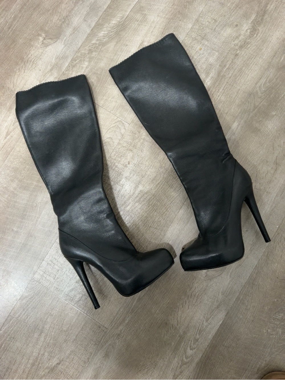 Bottega Veneta Black Over-the-Knee Platform Stiletto Boots